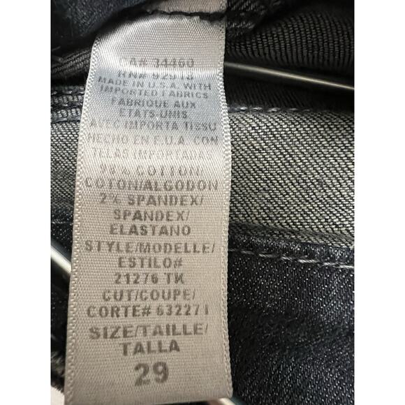 Juicy Couture Flare Leg Jeans Blue Dark Wash, Size 29 Y2K New With Tag NWT $210 - Picture 12 of 14